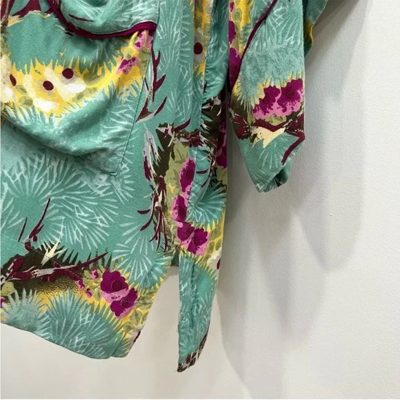 Floreat Loved By Anthropologie Women's Floral Rayon Kimono
Jacket Green Size M/L - Picture 11 of 11